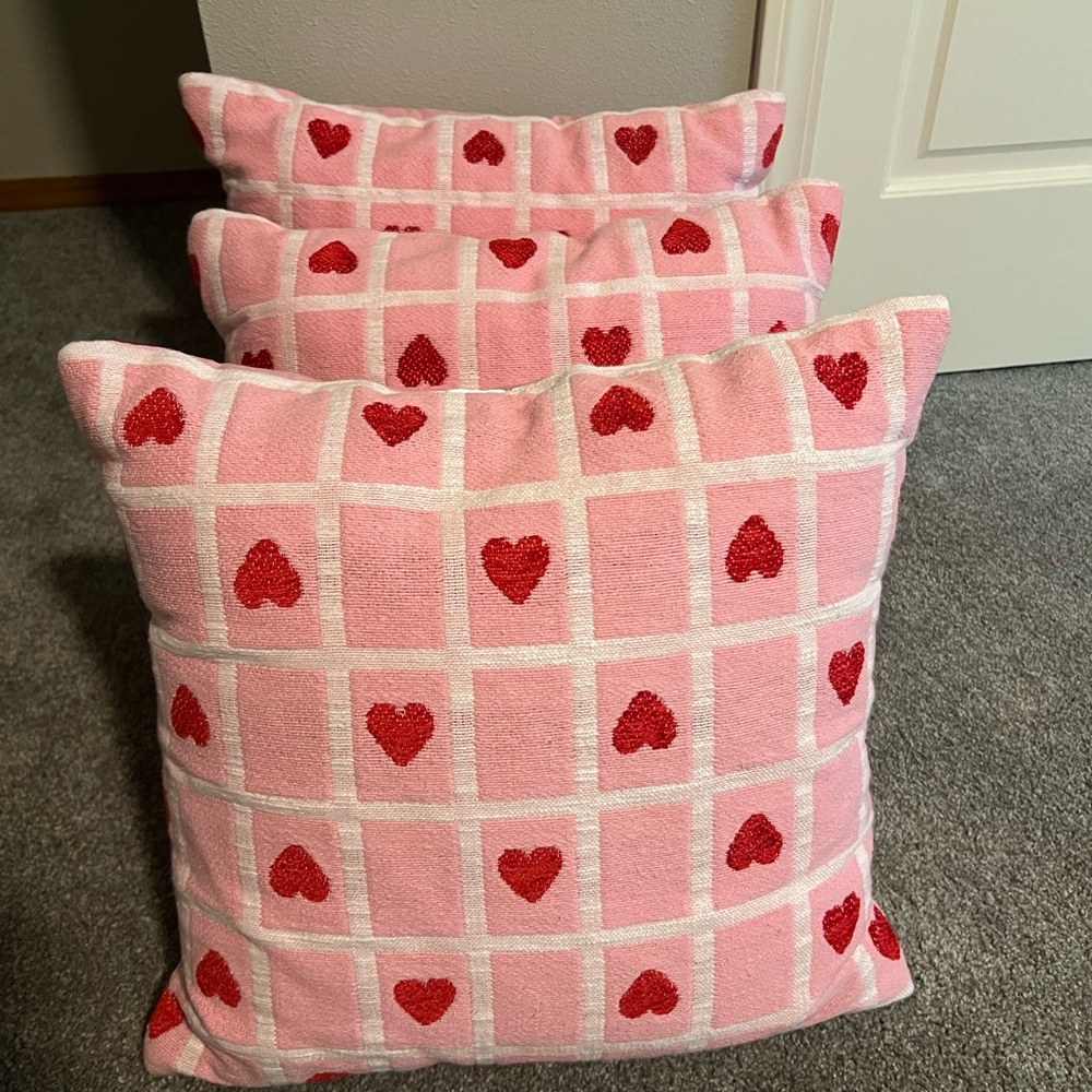 Valentine’s Day Heart Pillows